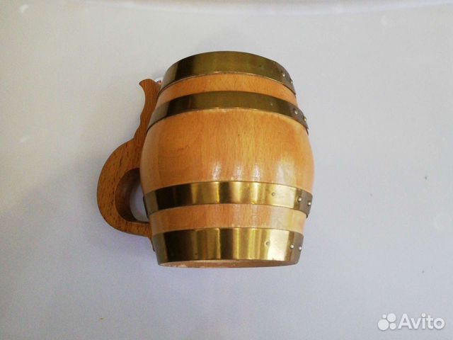 Кружка винтажная деревянная