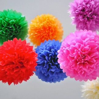 Шар. Помпон бумажный