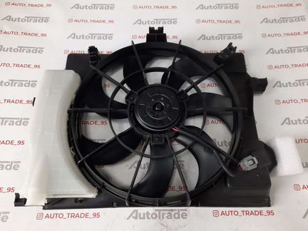 Диффузор радиатора в сборе Хендай Солярис 2015