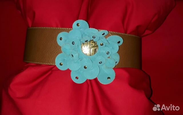 Кожанный широкий ремень miss sixty Италия