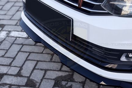 Накладка на передний бампер фольксваген поло