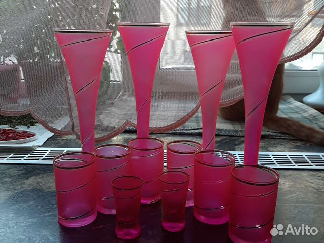 Набор фужеров и рюмок (винтаж)