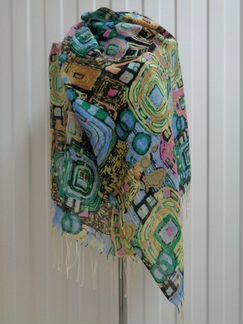 Шарф-палантин, натуральная шерсть, много расцветок