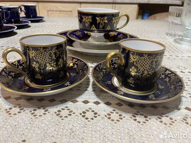 Reichenbach и Wallendorf чайная тройка и кофейная