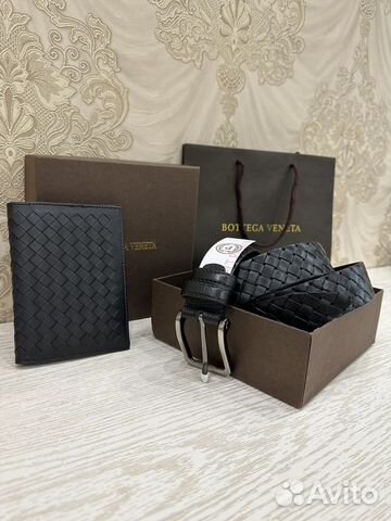 Ремень мужской и обложка на паспорт