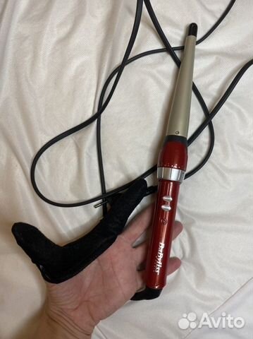 Щипцы д/ завивки BaByliss C20E, красный/золотистый