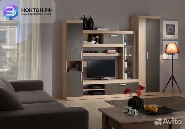 Гостиная Макси дуб сонома / скала