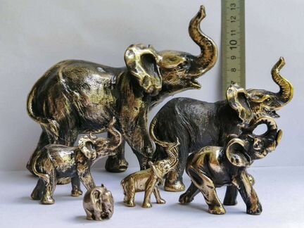 Фигурка слон бронза