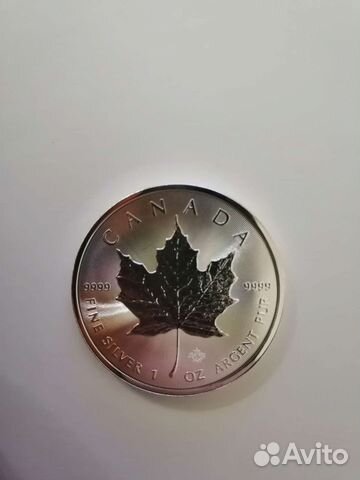 Серебро 9999 Maple Leaf 2021 1 унция