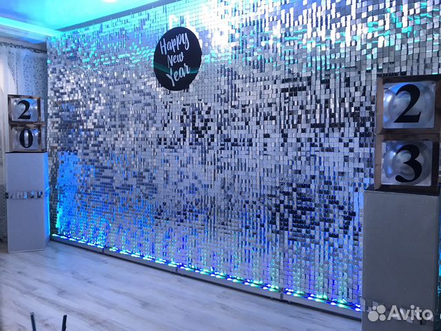 Фотозона с паетками