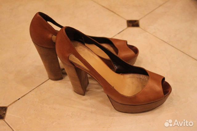 Кожаные туфли женские итальянские, размер 37,5