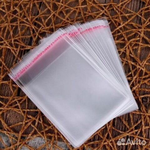 Бопп пакеты 100шт с клеевым клапаном