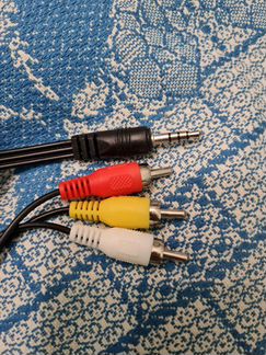 Кабель, шнур, переходник Jack 3,5 4k-3RCA тюльпан