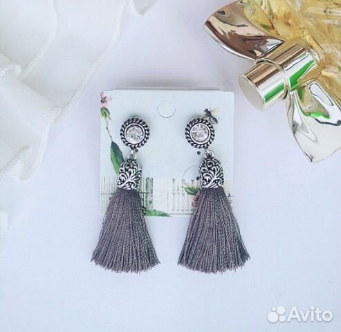 Популярные серьги-кисточки