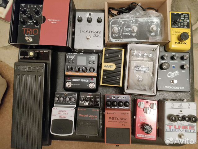 Гитарные педали эффектов из личной коллекции