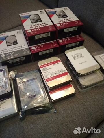 Жёсткие диски 6/8/12/16 TB :WD Purple/RED, Toshiba