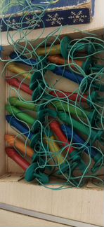 Елочная гирлянда (электрогирлянда) Свеча, СССР