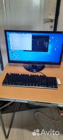 Игровой компьютер с монитором