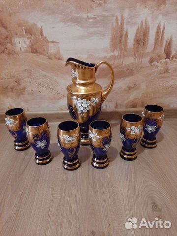 Сервиз из богемского стекла