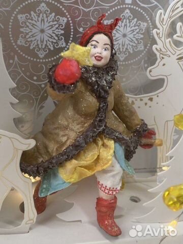 Ватная игрушка Солоха