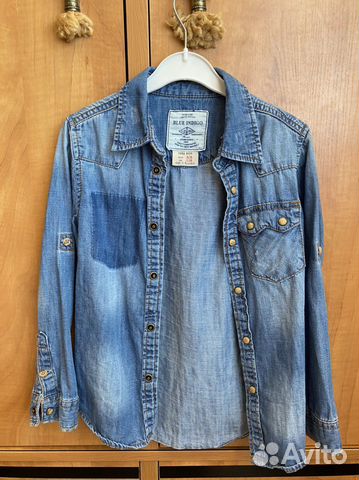 Джинсовая рубашка Zara 116