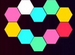 Цветной (RGB) сенсорный светильник мозаика, 10шт