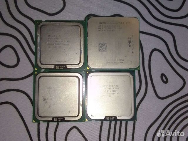 Процессор intel core 2 duo, amd athlon 64 x2