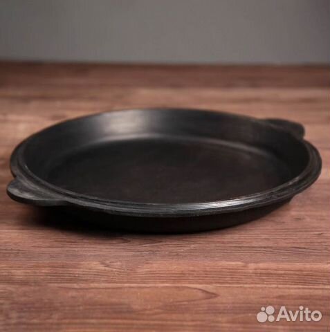 Крышка-сковорода чугунная для казана 8 л