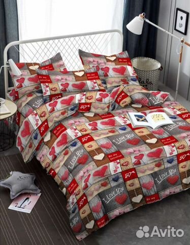 Белье постельное, шторы, плед