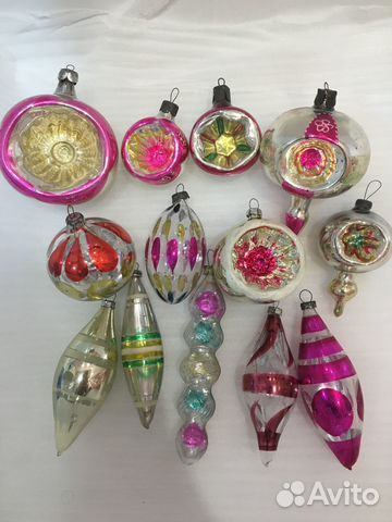 Елочные игрушки ссср,Глинка,часы прожектор каталог