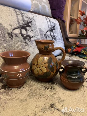 Кувшин глиняная посуда