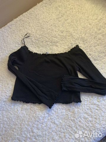 Базовый топ H&M со спущенными плечами