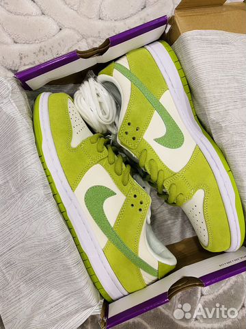 Кроссовки Nike SB dunk low apple green