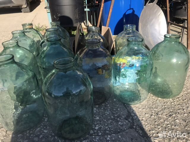 10л стеклянные бутыля Советские