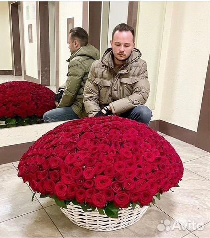 151 роза в корзинке