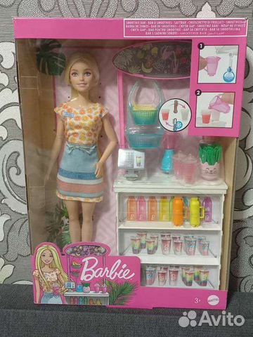 Набор игровой Mattel Barbie Смузи-бар, GRN75