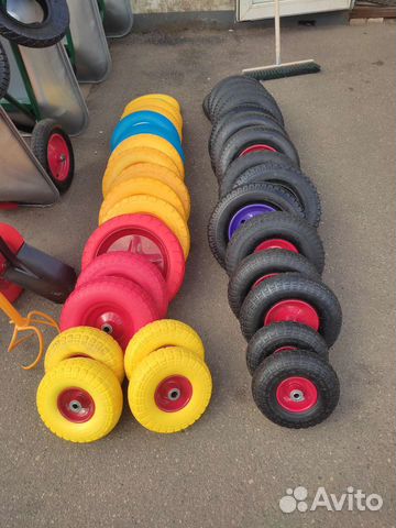 Тачка строительная усиленная и колеса