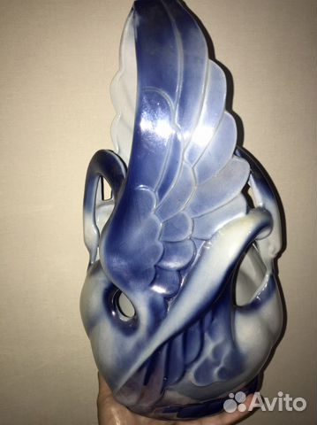Ваза лебеди фарфор СССР ретро
