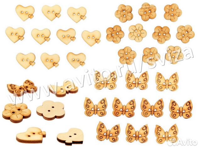 Заготовка для творчества пуговицы 10 шт