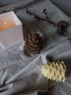 Свеча сибирская кедровая шишка