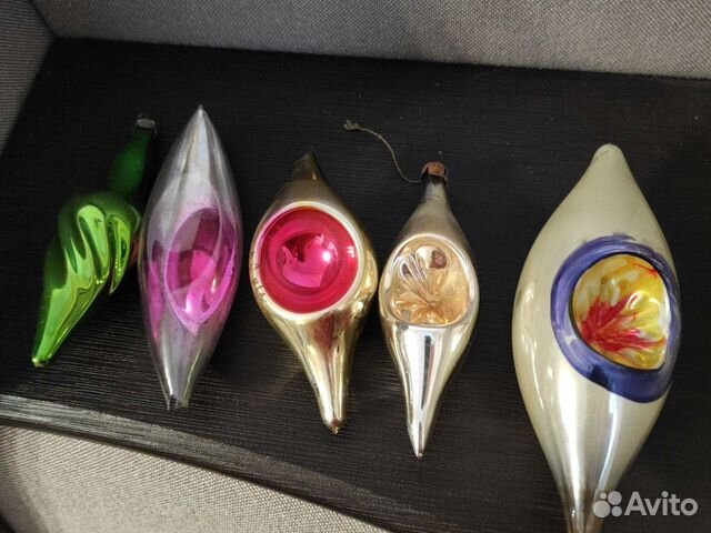 Елочные игрушки стекло