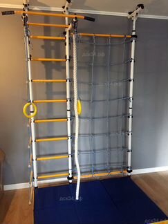 Детский спортивный комплекс с сеткой распорный Юа