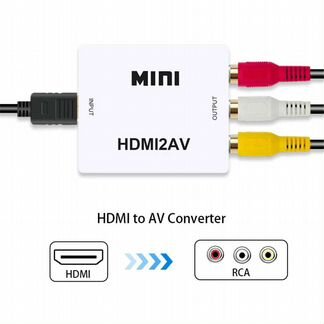 Переходник Видео конвертер hdmi - RCA AV/ cvsb L/R