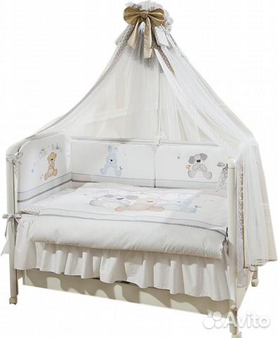 Комплект в кроватку Perina Три друга 7 предметов