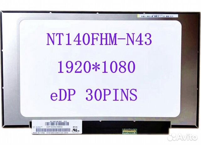 14.0 slim 30 pin 1920x1080 nt140fhm