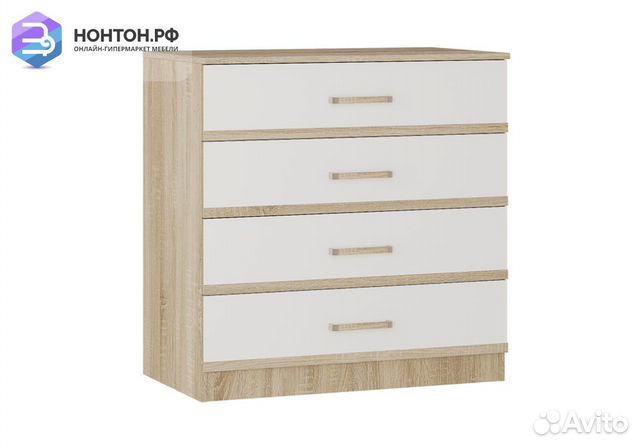 Комод Сакура дуб сонома / белый