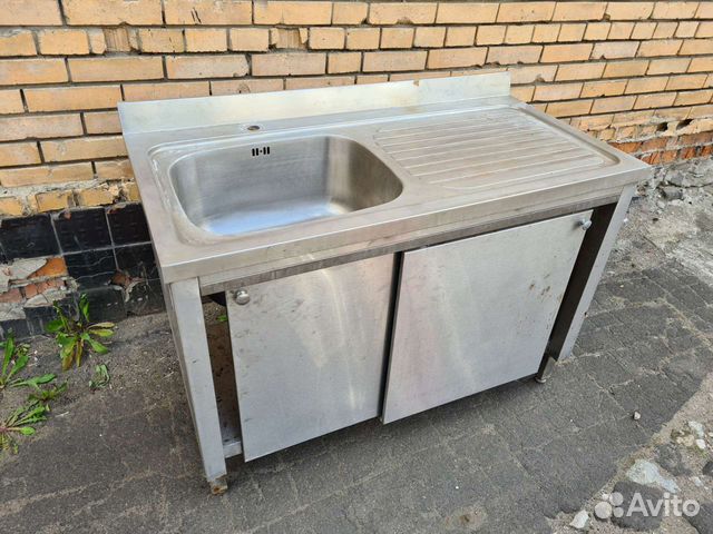 Мойка из нержавейки с тумбой