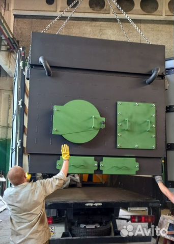 Котел с большой топкой на горбыле дровах 300 кВт