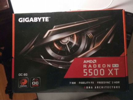 Коробка от видеокарты Radeon rx 5500 XT