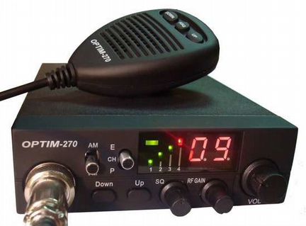 Авто рация Optim 270 12/24В для трассы сиби 27Мгц